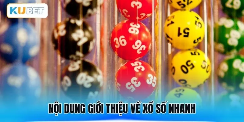 Nội dung giới thiệu về xổ số nhanh