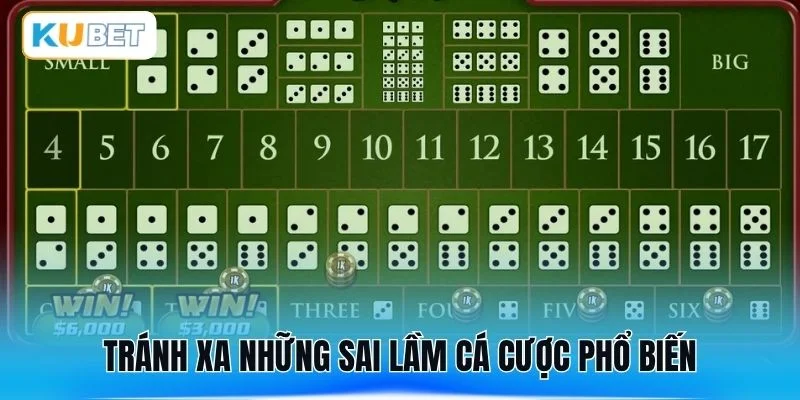 Tránh xa những sai lầm cá cược phổ biến